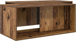 Rechteckiges Couchtisch Set aus Holzwerkstoff in Altholz mit 2 Tischen f&uuml;r das Wohnzimmer, modernes Kaffeetisch Set 2 St&uuml;ck Altholz Holzwerkstoff