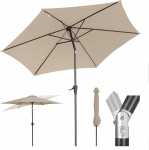 Sekey p&auml;ikesevarju 270 cm UV50+ kaitsega, vetth&uuml;lgav aia vihmavari, millel on v&auml;ntmehhanism - ideaalne aeda, r&otilde;dule ja terrassile.