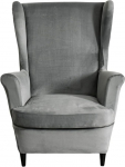 KRFOONN Wingback Chair Cover Slipcovers 2 Piece Stretch Velvet Plush Wing Chair Covers Slipcovers Wingback Diivan Covers Armchair Covers M&ouml;&ouml;bli kaitsja elutuba, 01