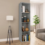 FIRBNUS Sonoma raamaturiiul / TV-kapp Hall 36 x 30 x 143 cm Puidust materjalist raamaturiiul Slim Bookcase Industrial Sideboard Puidust k&uuml;ljepaneel Slim Sideboard Industrial TV Sideboard Raamaturiiul Puidust k&uuml;ljepaneel