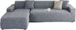 L-f&ouml;rmiges Stretch-Sofa-Schonbezug-Set, Rutschfester, Haustierbest&auml;ndiger M&ouml;belschutz(Light Grey,4 Seater+4 Seater)