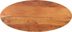 vidaXL lauaplaat, puidust lauaplaat, s&ouml;&ouml;gilaud, kohvilaud, asenduslauaplaat, t&auml;ispuidust plaat, 120 x 60 x 3,8 cm, ovaalne tahke akaatsiapuu