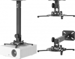 JOY worker Universal Projector Ceiling Mount Wall Mount Holder Sobib lamedatele v&otilde;i kaldlaedadele k&otilde;rgus reguleeritav koos pikendatavate k&auml;sivartega kodu- ja kontoriprojektorile