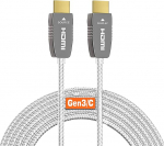 RUIPRO 8K sertifitseeritud HDMI 2.1 fiiberoptiline kaabel 15M, &uuml;likiire 48Gbps, 8K@60Hz, 4K@120Hz, d&uuml;naamiline HDR, eARC, Dolby, HDCP 2.2/2.3, &uuml;hildub PS5, Xbox, TV, projektor, AVRiga