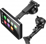 EEEKit 360&deg; iminapakendi kinnitus kaasaskantavale CarPlay kuvarile 7-10-tollise asendusarvuti ja tuuleklaasi kinnitus, mis &uuml;hildub GPS-i, Dash Cam'i ja autoraadiomonitoriga, 4-konksuline tagak&uuml;lg