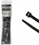 Kable Kontrol kaablisidemed Must 100 Pack 18" 50lb t&otilde;mbetugevus Self Locking UV-kindel plastist nailonist kaablisidemed sise- ja v&auml;listingimustes kasutamiseks