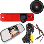 HD Caravan Transporter tagurduss&uuml;steem pidurituled tagurduskaamera Van Roof Camera parkimiskaamera parkimisabi reguleeritava nurgaga, mis &uuml;hildub Ford Transit tagumise ukse Van 3/MK7 Tourneo/Furgoniga