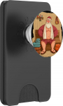 Tolles Saunakost&uuml;&uuml;m im weihnachtlichen Look mit Weihnachtsmann PopSockets PopWallet f&uuml;r MagSafe