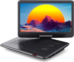 WOLFANG 17,5-tolline laetav kaasaskantav DVD-m&auml;ngija, 15,6-tolline HD-ekraan, 6 tundi m&auml;nguaega, s&uuml;nkroniseerimine TV/Projektor, USB/SD-&uuml;hilduv, regionaalne (must)