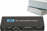 TV Splitter | Multi-Viewer System | 4-in-1 Digitaler nahtloser Multi-Display-Adapter 4K f&uuml;r Spiel-Setup Konferenzraum Sicherheits&uuml;berwachung