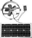 Amtrak Solar Leistungsstarker 50-Watt-Solardach, Dachboden, Abluftventilator k&uuml;hlt und bel&uuml;ftet Ihr Haus, Garage, Wohnmobil oder Boot und sch&uuml;tzt vor Feuchtigkeitsansammlungen (mit Ein-/Ausschalter)