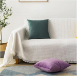 V&auml;ljas 3-kohaline diivanikate Diivanikate Valge diivanikaitsekate diivanile Puuvillane tekstuurimuster Slipcover 3-kohalisele (180x230cm)