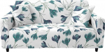 Lukery diivanikate 1/2/3/4 istekohale, 3D Plant Print Corner Stretch Sofa Cover Non-Slip Washable Furniture Protector Stretchy Elastic Couch Cover (3 istekohaga, Magnolia)