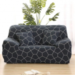 Surwin Diivanikate Diivanikatted 1 2 3 4-kohaline muster Elastne universaalne diivanikate Stretch Slipcover Diivanikate k&auml;etugede diivanile (merev&auml;e sinine, 4-kohaline (235-300 cm))