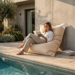 Giant Bean Bag Cover XXL Indoor Outdoor eemaldatav kate elutuba aed Beež