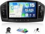 CAMECHO 4+64G Android 15 Autoradio f&uuml;r Opel Insignia 2008-2012 Buick Regal 2009-2013, 9 Zoll Navi Radio mit Bluetooth WiFi Wireless Carplay Android Auto FM RDS 32EQ +R&uuml;ckfahrkamera
