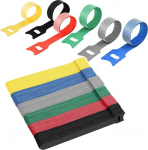 120tk Wiederverwendbare Kabelbinder, 5,9 Zoll lang Klettverschluss Nylon Kabelbinder in 6 Farben Cord Organizer Verstellbare Kabelb&auml;nder f&uuml;r Zuhause & B&uuml;ro Kabelmanagement Straps
