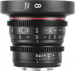Meike 8 mm T2.9 Mini Fixed Prime manuaalse fookusega laia nurgaga kinoobjektiiv M43 Micro Four Thirds MFT Mount kaameratele BMPCC 4K Z CAM E1 E2 Must