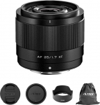 VILTROX AF 25mm F1.7 Lens for Fuji X-Mount, f/1.7 APS-C Auto Focus Center Telephoto Lens, Compatible with Fuji X-Mount Cameras X-A1, X-E1, X-H1, X-M1, X-Pro2, X-Pro3, X-S10, XT30II, X-H2S, X-S20
