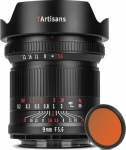 7artisans 9 mm F5.6 Full Format 132&deg; Wide Angle Lens Almost No Distortion 0.2 m Minimum Focusing Distance Compatible with Nikon Z5 Z6 Z7 Z6II Z7II Z9 (34 mm ND1000 Rear Filter)