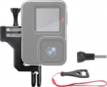 Vertikaalne alumiiniumist kinnitus GoPro 90-kraadise suunaadapteri k&uuml;&uuml;narnuki kinnitus, mis &uuml;hildub GoPro Hero 13 12 11 11 10 9 mustaga