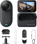 Insta360 GO 3S Bicycle POV Bundle 128GB Black - kaasaskantav 4K minikaamera, k&auml;ed-vabad POV, kinnitatav igal pool, stabiliseerimine, 140 min aku, 10 m veekindel, AI t&ouml;&ouml;tlus, Apple Find My