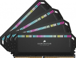 CORSAIR Dominator Platinum RGB DDR5 RAM 64GB (4x16GB) kuni 6200MHz CL32-38-38-80 1.40V Intel XMP 3.0 lauaarvuti m&auml;lu - must (CMT64GX5M4B6200C32)