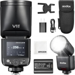 GODOX V1 MID S kaamera v&auml;lk Sony jaoks, V1mid-S TTL &uuml;marpea kaamera v&auml;lk, 55Ws reisiv&auml;lk 650+ v&auml;lk 2.4G HSS 1/8000s V1midS v&auml;lk Sony Alpha A9III a7III a7CII a7IV a7C a7RV a7 a6700 a6400 jaoks