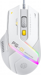 inphic PG1 juhtmega m&auml;nguhiir, 12800 DPI k&otilde;rge t&auml;psus, 6 programmeeritavat nuppu, hingatav RGB taustavalgus, ergonoomiline PC hiirekaabel arvutile/Macile/Laptopile - valge