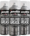 JENOLITE valge liitiumrasva aerosool | vastupidav m&auml;&auml;rdeaine | v&auml;hendab h&otilde;&otilde;rdumist ja kulumist metallosadel | 3 x 400 ml