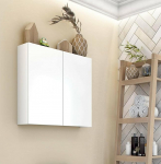 Dmora Connell seinakapp, seinakapp, multifunktsionaalne lisakapp, 60 x 16 x 60 cm, l&auml;ikiv valge