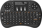 Rii Mini i8+ Wireless (Hispaania QWERTY) - Mini klaviatuur koos puuteplaadiga