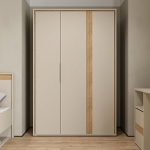 Forte WEXLIN riidekapp 120 130, kaasaegne riidekapp, 2 p&ouml;&ouml;rduksega, laste- ja noortetuba, puitmaterjal, kasmiir, beež, Mauvella tammepuidust dekoor, 126,3 cm lai x 193,7 cm k&otilde;rge x 60 cm s&uuml;gavus