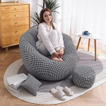 CSstone Bean Bag Seat, Cushion Armchair Floor Cushion, Storage Bag, Bean Bag, Living Room, Garden, (Cover Only) Floor Cushion, Stool, Children's Bean Bags, Furniture Cushion, Armchair, Diivan, Houndstooth