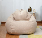 S / M / L Laisk diivanikate toolid ilma t&auml;iteaineta Linane kangas Lounger Seat Bean Bag Pouf Diivan Tatami elutoa m&ouml;&ouml;bli kate