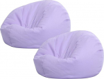 Sliner 2 Pack Bean Bag Cover lastele ja t&auml;iskasvanutele (ilma t&auml;idiseta), t&auml;idetud Bean Bag Cover koos t&otilde;mblukuga pluusist m&auml;nguasjade v&otilde;i m&auml;luvahu organiseerimiseks, suur, helelillat v&auml;rvi