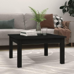 Homvdxl Moodne kohvilaud V&auml;ike ruudukujuline k&uuml;ljelaud M&auml;nnist &ouml;&ouml;kapilaud Magamistoa aktsentlaud elutuppa kontorisse magamistuppa 55x55x30cm Must