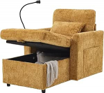 DRIXNO magamistool diivan varjatud hoiuruumiga, magamistool voodifunktsiooniga, mobiiltelefoni hoidjaga, &uuml;hekohaline diivan, diivanvoodi padja ja k&uuml;ljetaskuga, 125 x 84,5 x 87 cm, 125 x 84,5 x 87 cm