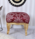 Cat689a05 Palazzo Baroque Footstool Red