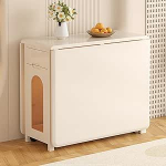 Kokkupandav s&ouml;&ouml;gilauakomplekt toolide ja hoiukastiga, pikendatav ruumi s&auml;&auml;stev laud 4 ratastel, ideaalne k&ouml;&ouml;ki, elutuppa ja s&ouml;&ouml;gituppa.