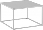 Wohnling kohvilaud 60 x 60 x 40 cm Metallist elutoa laud Industrial White Diivanilaud Square Lounge Table Kohvilaud Steel Side Table Square