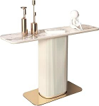 Generisch Industrieller Konsolentisch, Langer Sofatisch f&uuml;r Wohnzimmer und Eingangsbereich, leicht zu montierender Foyertisch, Akzenttisch hinter der Couch, Flur- und Schlafzimmerm&ouml;bel (100 x 35 x 80