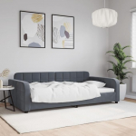 P&auml;evavoodi Funktsionaalne voodi Spaceproof diivanvoodi Diivanvoodi Velvet &uuml;heinimesevoodi 100 x 200 cm Tumehall