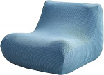 ZRCYXDW 1-kohaline diivanikate, pehme Jacquard tooli kaitsja, toolikate, libisemisvastane, ilma k&auml;etoeta, toolikate elastse alusega, k&auml;edeta Chaise Lounge, diivanikatted, pestav, sinine, 1-kohaline, 1-kohaline