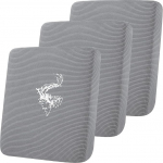 Smiry Wasserdichte Couchkissenbez&uuml;ge, Stretch-Jacquard-Sofabez&uuml;ge, waschbar, dicke Sofakissen&uuml;berz&uuml;ge, M&ouml;belschutz mit elastischer Unterseite f&uuml;r Haustiere, Kinder (3 St&uuml;ck, Hellgrau)