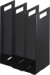Yamazaki 4317 Torni r&auml;tikukorraldus (2 tk), must, teras, 14,5 x 14,5 x 30 cm.