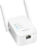 BrosTrend WLAN Bridge, WLAN to LAN adapter LAN &uuml;hendusega 300 Mbit/s 2,4 GHz sagedusala, RJ45 Ethernet to WiFi Convert, universaalne WLAN LAN adapter printerile, TV-le, PC-le, Xboxile, IP-kaamerale, m&auml;ngukonsoolile.