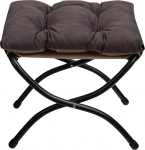 HollyHOME kokkupandav jalahoob Jalahoidja Jalahoidja kokkupandav metalljalgadega jalahoidja eemaldatava pehmendusega istmega Hall pruun