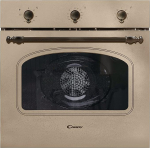 Candy FCC603NAV 65-liitrine ventileeritav elektriline sisseehitatud ahju, multifunktsionaalne ja pitsafunktsioon, 8 programmi, 56,8 x 59,5 x 59,5 cm, rustikaalne stiil, kaeraklass A+.