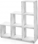 Vicco tasandiline riiul, 6-kohaline, ruumijaotur, astmeline riiul, raamaturiiul, arhiveerimisalus, riiulit&otilde;stuk (must)